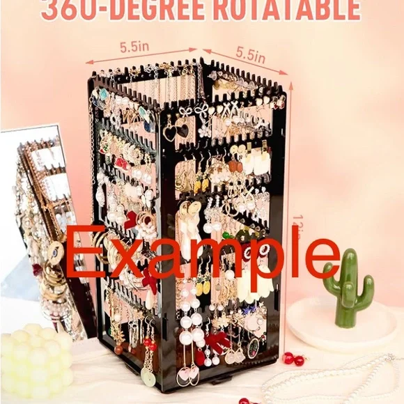 Rotating Jewelry Stand - Black - Picture 5 of 5